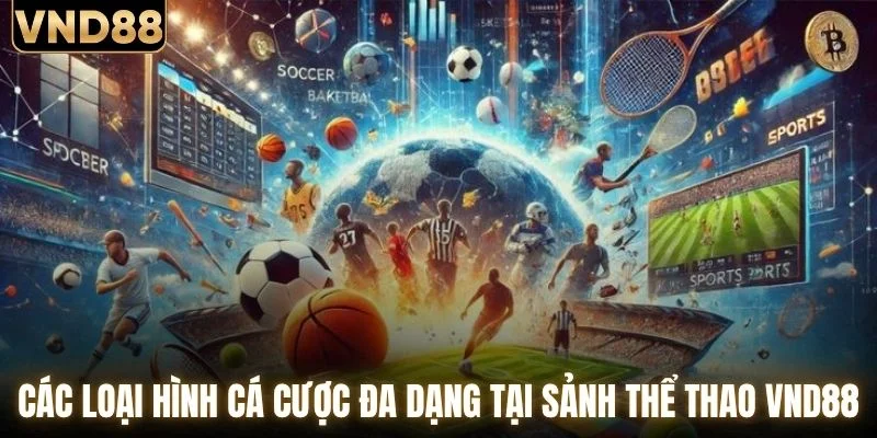Các loại hình cá cược đa dạng tại sảnh thể thao VND88