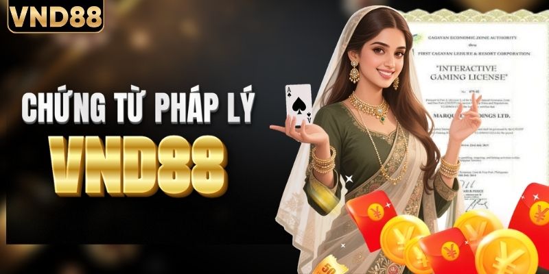 Chứng từ pháp lý của VND88 hoàn toàn hợp pháp