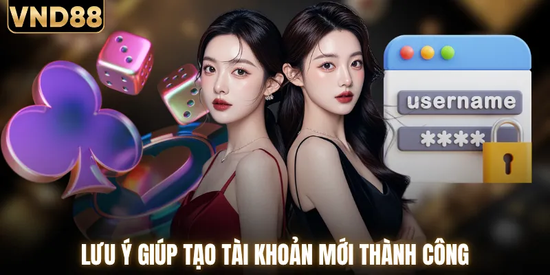 Hướng Dẫn Đăng Ký VND88 Từ A Đến Z Cho Thành Viên Mới 4 Lưu ý cần thiết giúp bạn mở account mới thành công