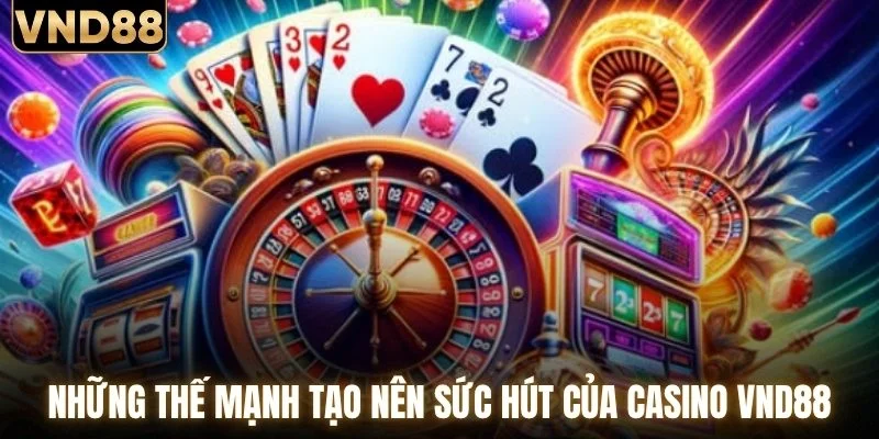 Casino VND88 - Nơi Hội Tụ Các Nhà Phát Hành Hàng Đầu 2 Những thế mạnh tạo nên sức hút của casino VND88