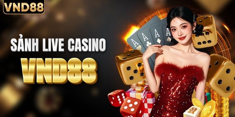Sảnh live casino mô phỏng chuẩn sòng bài quốc tế