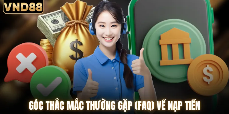 Góc thắc mắc thường gặp (FAQ) về giao dịch nạp tiền