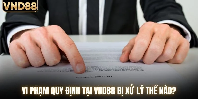 Vi phạm quy định tại VND88 bị xử lý thế nào?